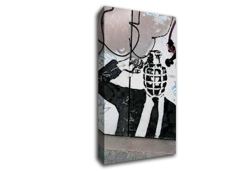Bomb Head Canvas Wall Art