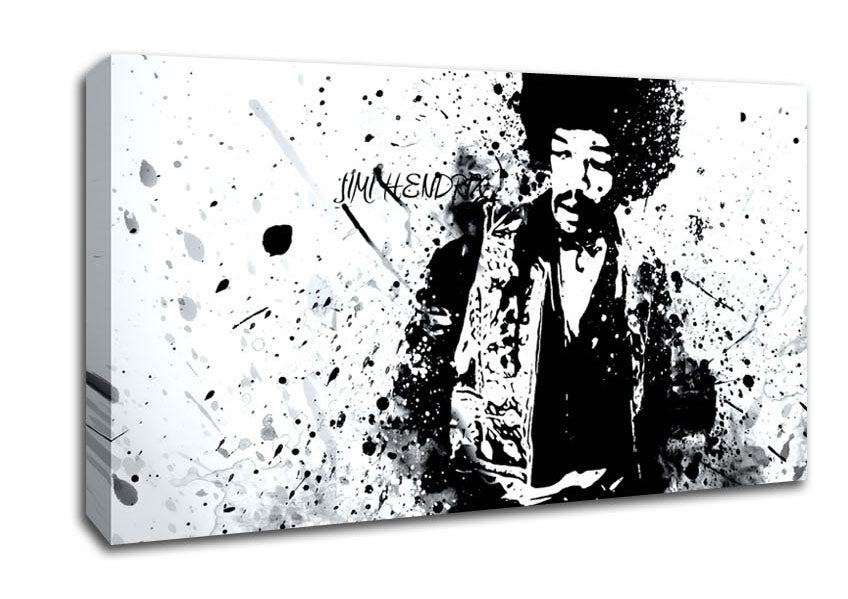 Jimi Hendrix Splash Canvas Wall Art