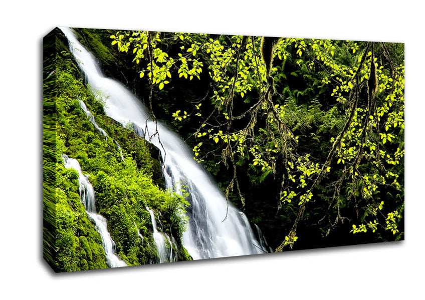 Mountain Waterfall Canvas Wall Art