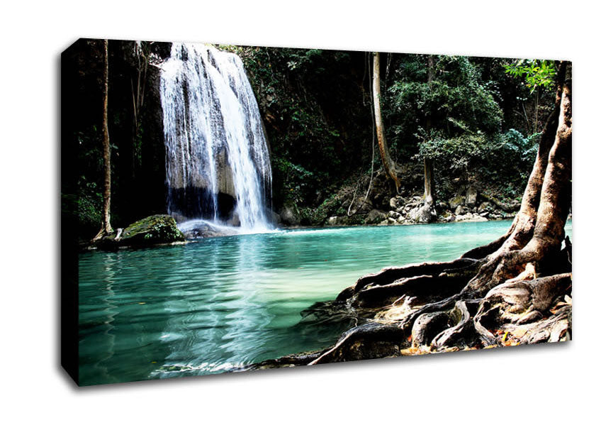 Paradise Waterfall Canvas Wall Art