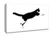 Jumping Cat Canvas Wall Art
