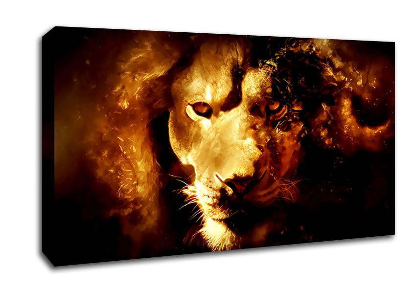Leo The Lion Canvas Wall Art