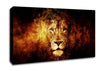 Lion Blaze Canvas Wall Art
