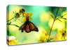 Monarch Butterfly On A Yellow Flower Canvas Wall Art
