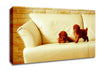 Naughty Puppy Fun Canvas Wall Art