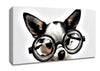 Nerd Dog Canvas Wall Art