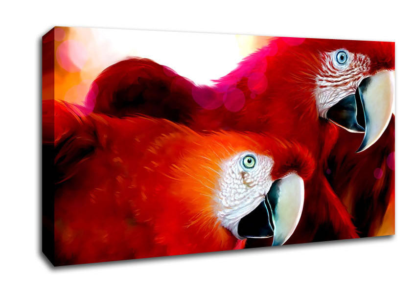 Parrots Canvas Wall Art