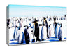 Penguin Meeting Place Canvas Wall Art