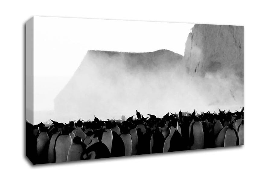 Penguin Winter Canvas Wall Art