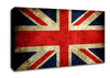 British Grunge Flag Canvas Wall Art