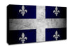Quebec Grunge Flag Canvas Wall Art