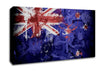 New Zealand Flag Grunge Canvas Wall Art