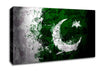 Pakistan Flag Grunge Canvas Wall Art