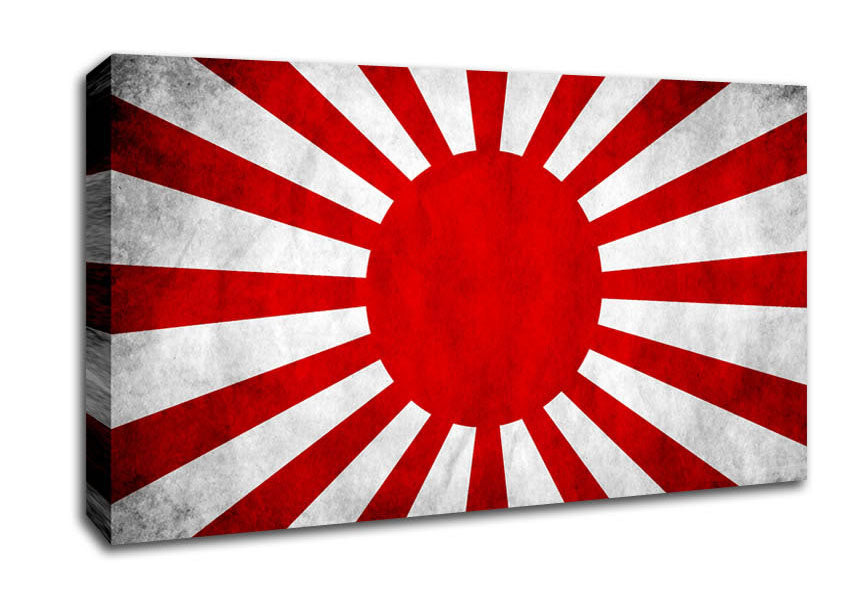 Japanese War Flag Canvas Wall Art
