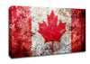 Canada Flag Grunge Canvas Wall Art