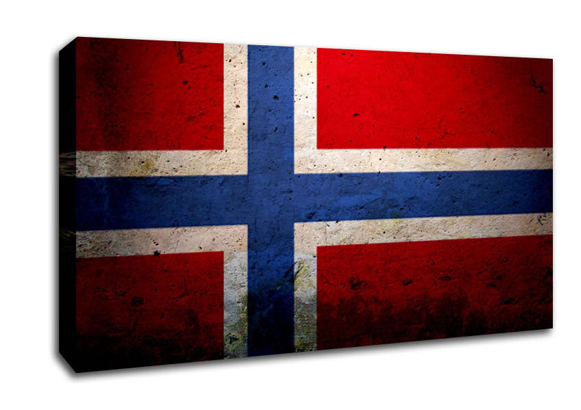 Norway Flag Canvas Wall Art
