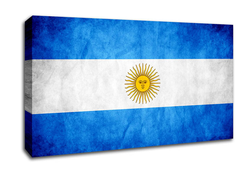 Argentina Flag Canvas Wall Art