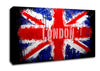 London Uk Flag Canvas Wall Art
