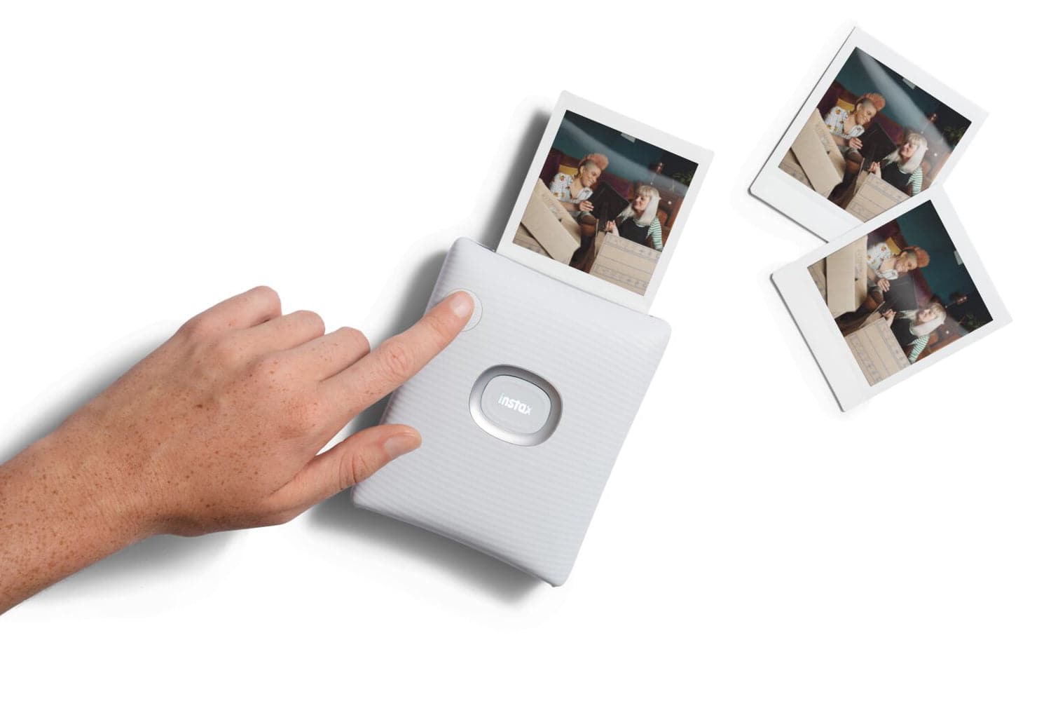 Fujifilm Instax PAL Digital Camera with Square Link Printer Bundle - White