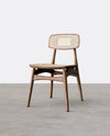 Hans Style Rattan Dining Chair, Light Oak