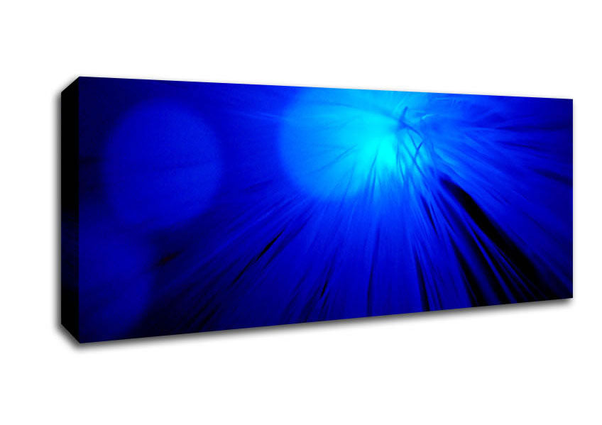 Blue Spot Lights Canvas Wall Art