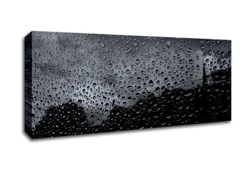City In The Rain Canvas Wall Art