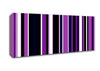 Purple Stripes Canvas Wall Art