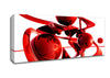 Red Balls Spiralling Canvas Wall Art