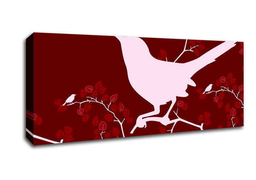 Red Humming Bird Canvas Wall Art