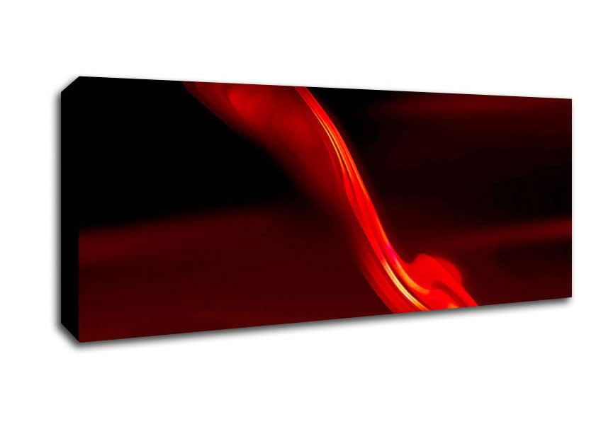 Red Silk Twist Canvas Wall Art