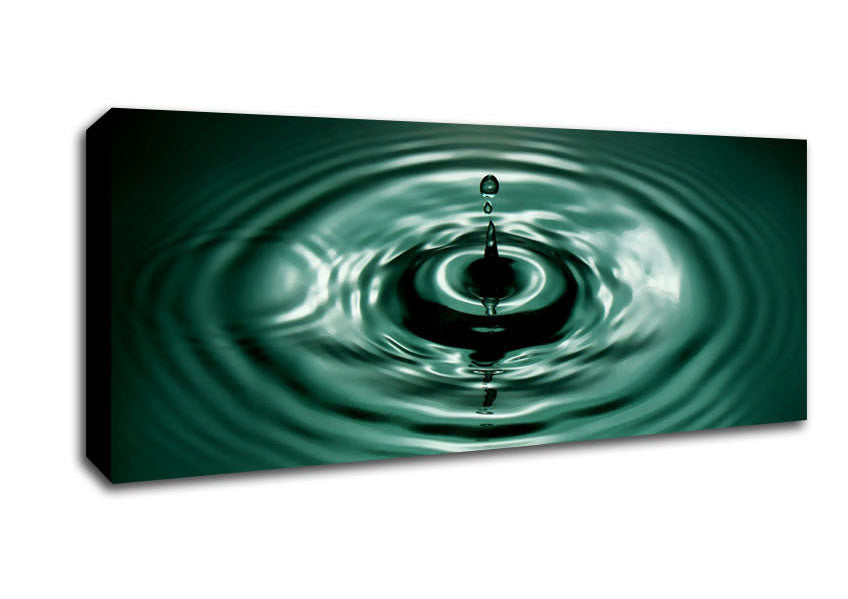 Splash Emerald Canvas Wall Art