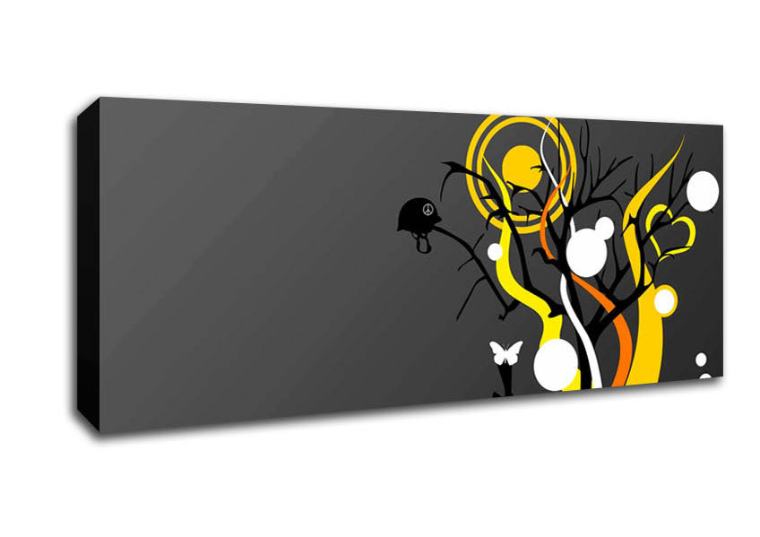 The Yellow Sun Canvas Wall Art