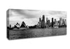 Australia Sydney River View B n W Canvas Wall Art