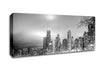 Black n White City Canvas Wall Art