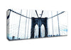 Brooklyn Bridge Blue Canvas Wall Art