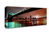 Brooklyn Bridge New York At Night Canvas Wall Art