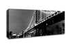 Brooklyn Bridge Night Lights B n W Canvas Wall Art