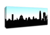City Skyline Silhouette Canvas Wall Art