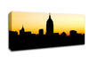 Empire State Building In Golden Sunlight Canvas Wall Art