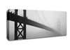 Golden Gate In Fog Canvas Wall Art