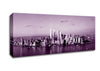 Hong Kong From Afar Purple Canvas Wall Art