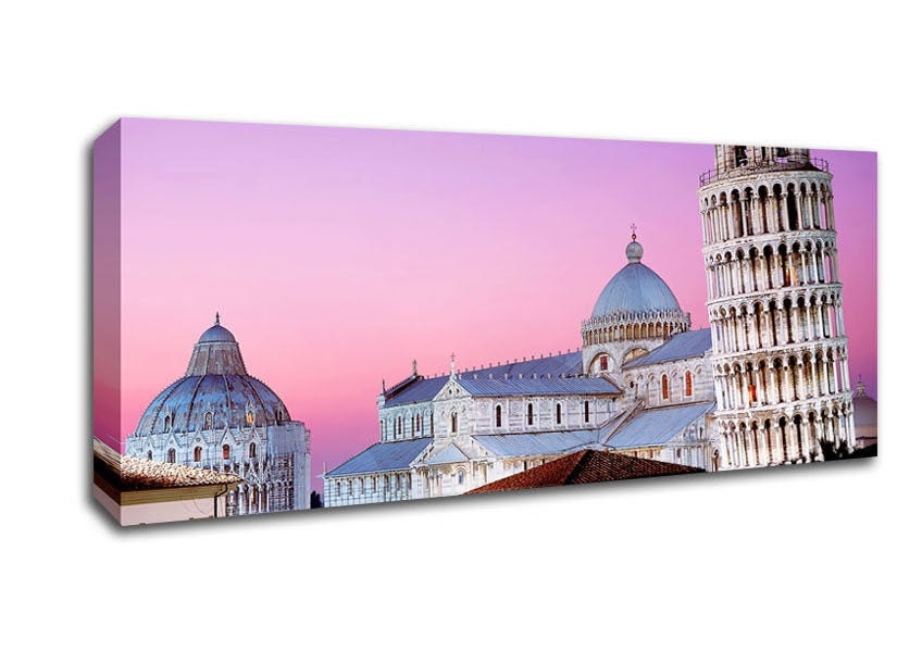 Leaning Tower Of Pisa Canvas Wall Art