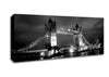 London Bridge At Night B n W Canvas Wall Art
