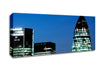 London Gherkin Night Lights Canvas Wall Art
