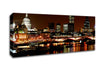London Thames Night Lights Canvas Wall Art