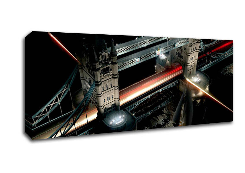 London Tower Bridge From Above Canvas Wall Art