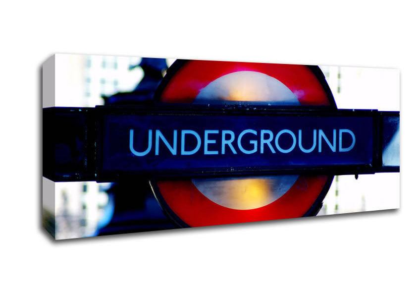 London Underground Sign Canvas Wall Art