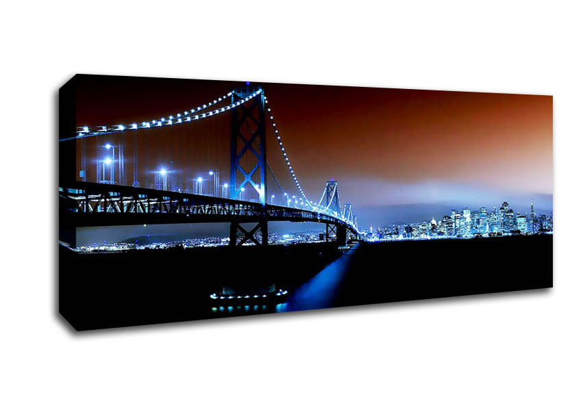 New York City Brooklyn Bridge City Skyline Canvas Wall Art