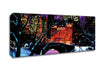 New York City Central Park Night Snow Canvas Wall Art