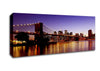 New York City Reflections Of Brooklyn Bridge Canvas Wall Art